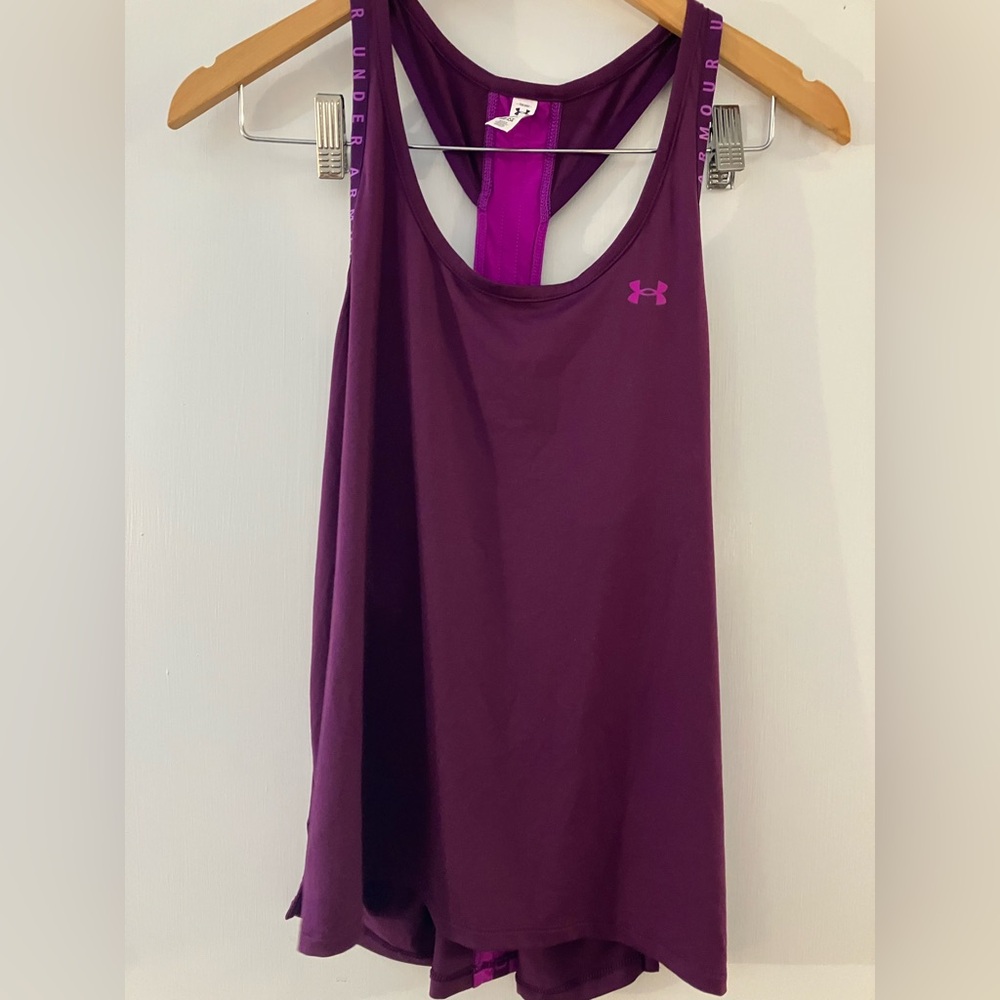 Under Armour Women's Purple workout Top size medium